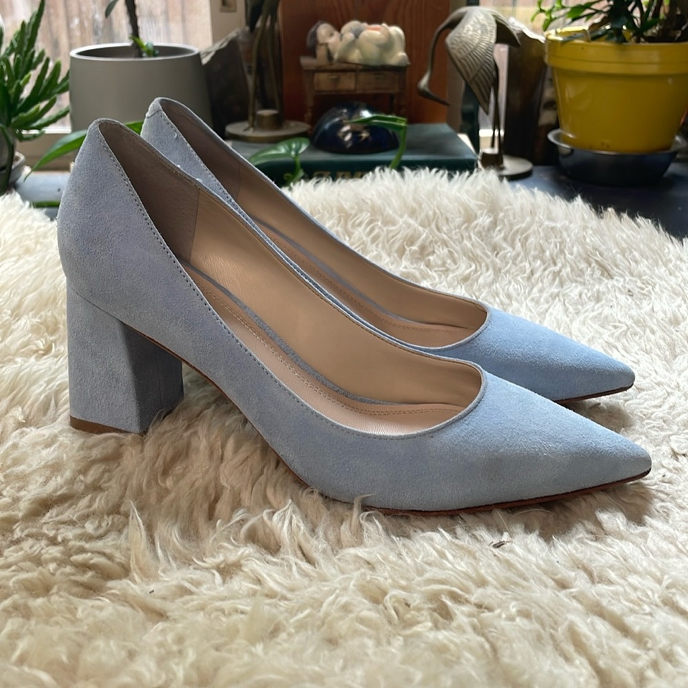 Marc FisherZala Pump baby blue microsuede pumps 6 1/2